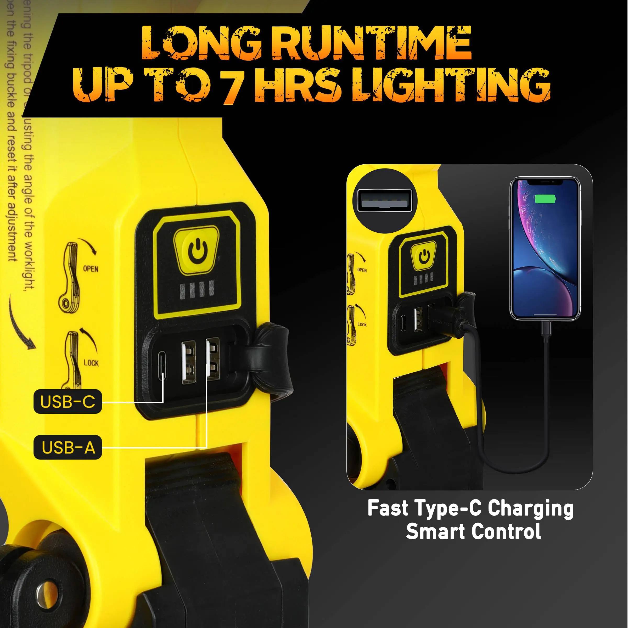 LED Work Light 80000LM Emergency Camping - Image 3