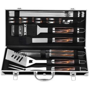22PCS Stainless Steel BBQ Grill Tools Kit - Thumbnail Image 5