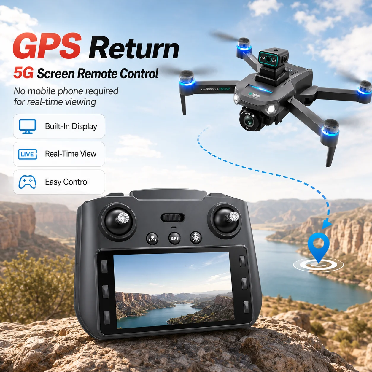 Brushless GPS Drone with 8K Camera - Image 5