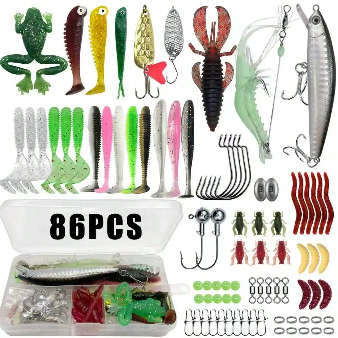 Multi-Bait Fishing Tackle Set - Image 3