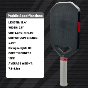 Plaid Pickleball Paddle – Foam Core - Thumbnail Image 2