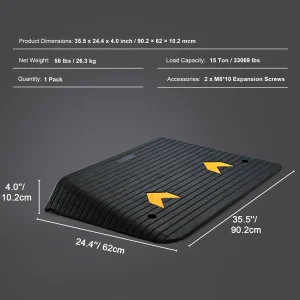 SucceBuy Multi Size Driveway Curb Ramps - Thumbnail Image 5
