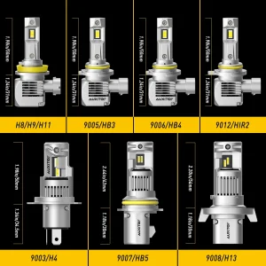 AUXITO 2Pcs 20000LM 9012 HIR2 LED - Thumbnail Image 3