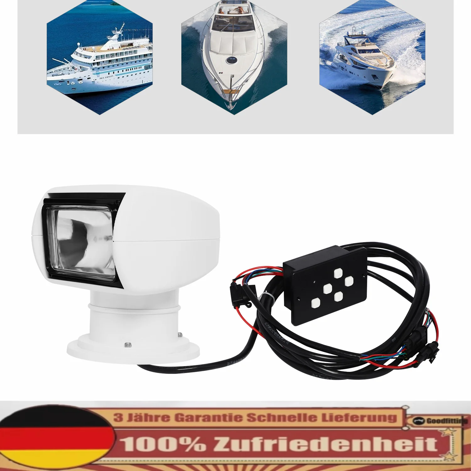 100w Spotlight Marine Remote Controlle - Image 2