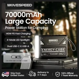 LED Camping Lantern 70000mAh Battery - Thumbnail Image 1