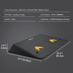 SucceBuy Multi Size Driveway Curb Ramps - Thumbnail Image 7