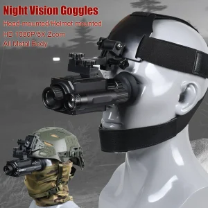 HD 1080P Night Vision Goggles with Head or Helmet-Mounted
