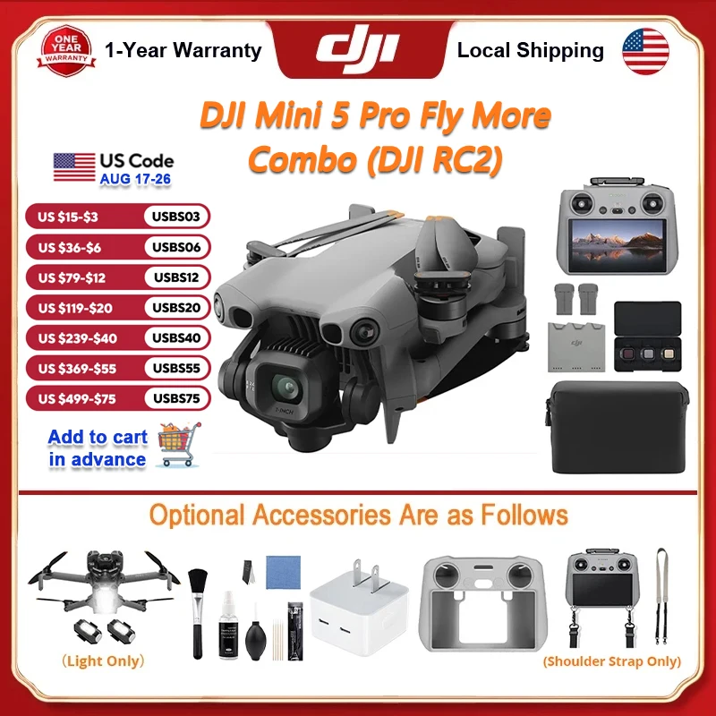 DJI Mini 5 Pro Fly Combo Drones Kit - Image 1