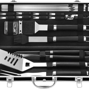 22PCS Stainless Steel BBQ Grill Tools Kit