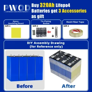 320AH Lifepo4 Battery Rechargeable Lithium - Thumbnail Image 3