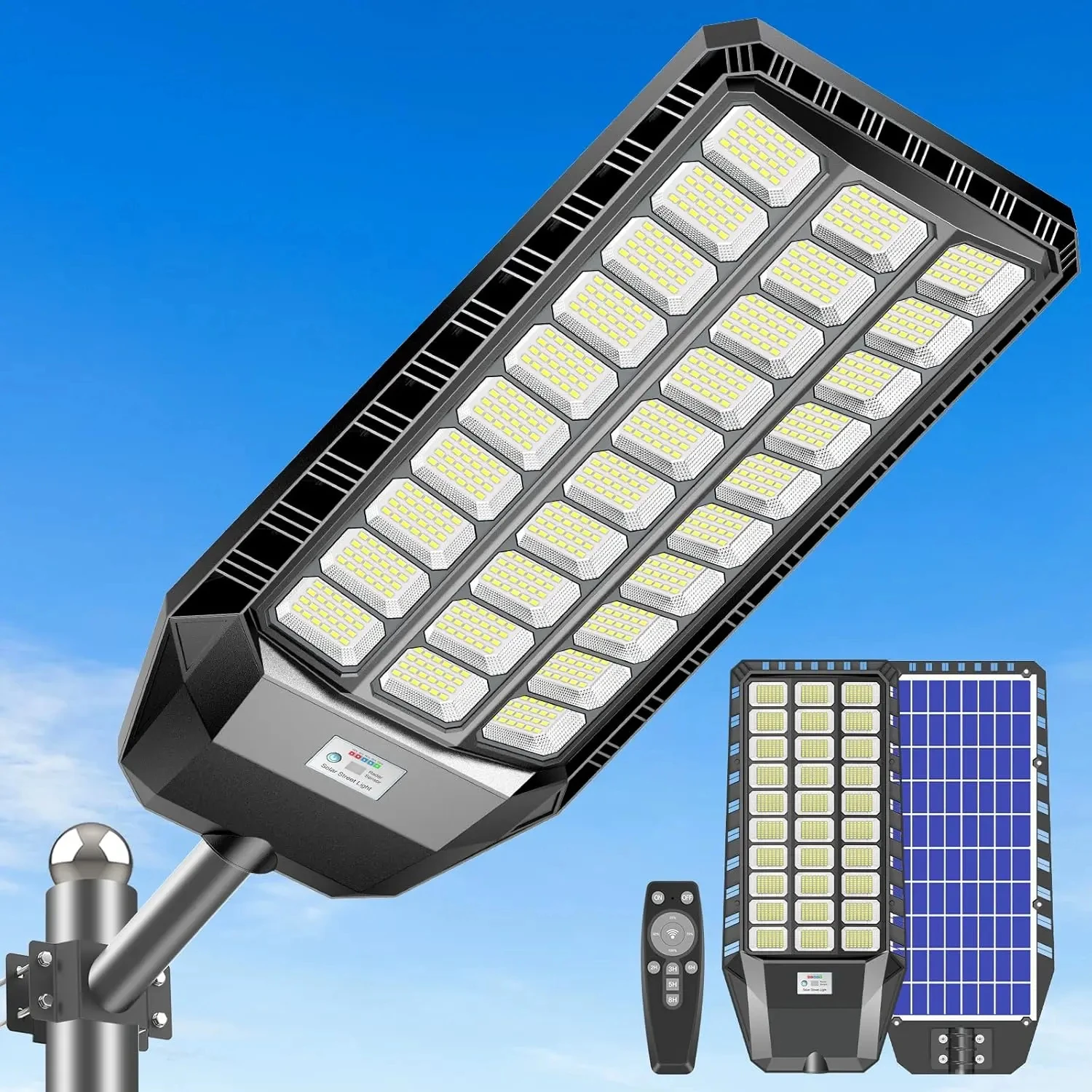 Solar Security Light Outdoor, Motion Sensor, - Image 1