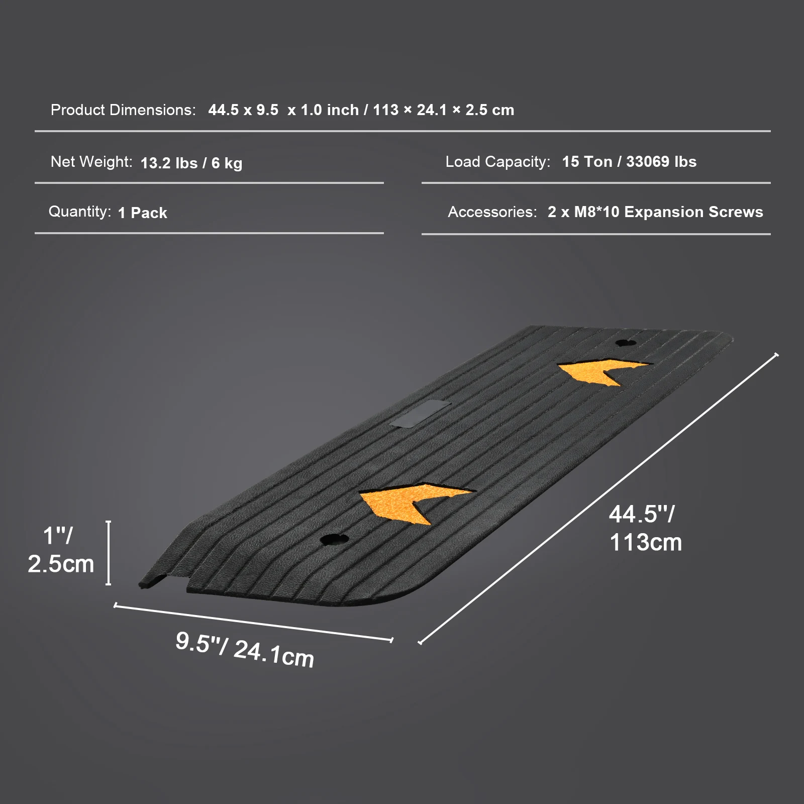 SucceBuy Multi Size Driveway Curb Ramps - Image 4
