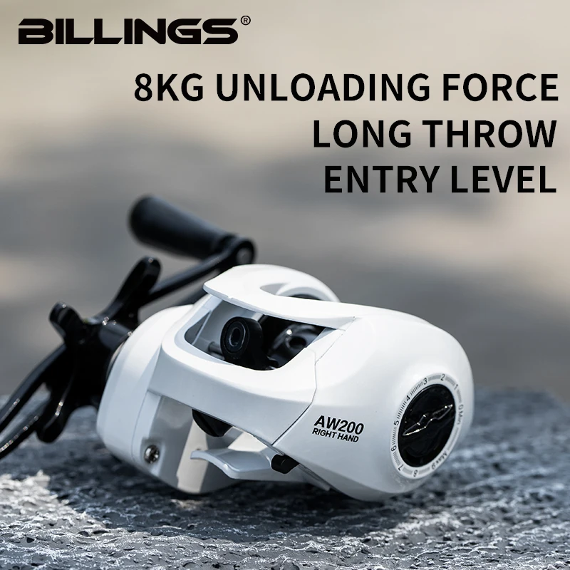Baitcasting Reel 8KG Max Drag 6.3:1 Gear Ratio - Image 1