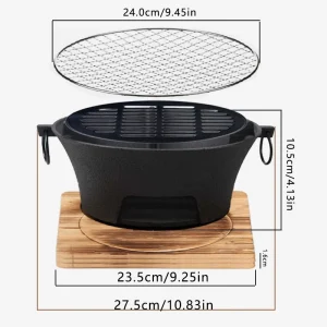 Zoe Cast Iron Oven Stove Barbecue - Thumbnail Image 2