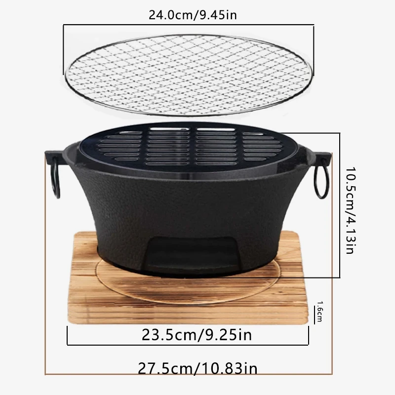 Zoe Cast Iron Oven Stove Barbecue - Image 2