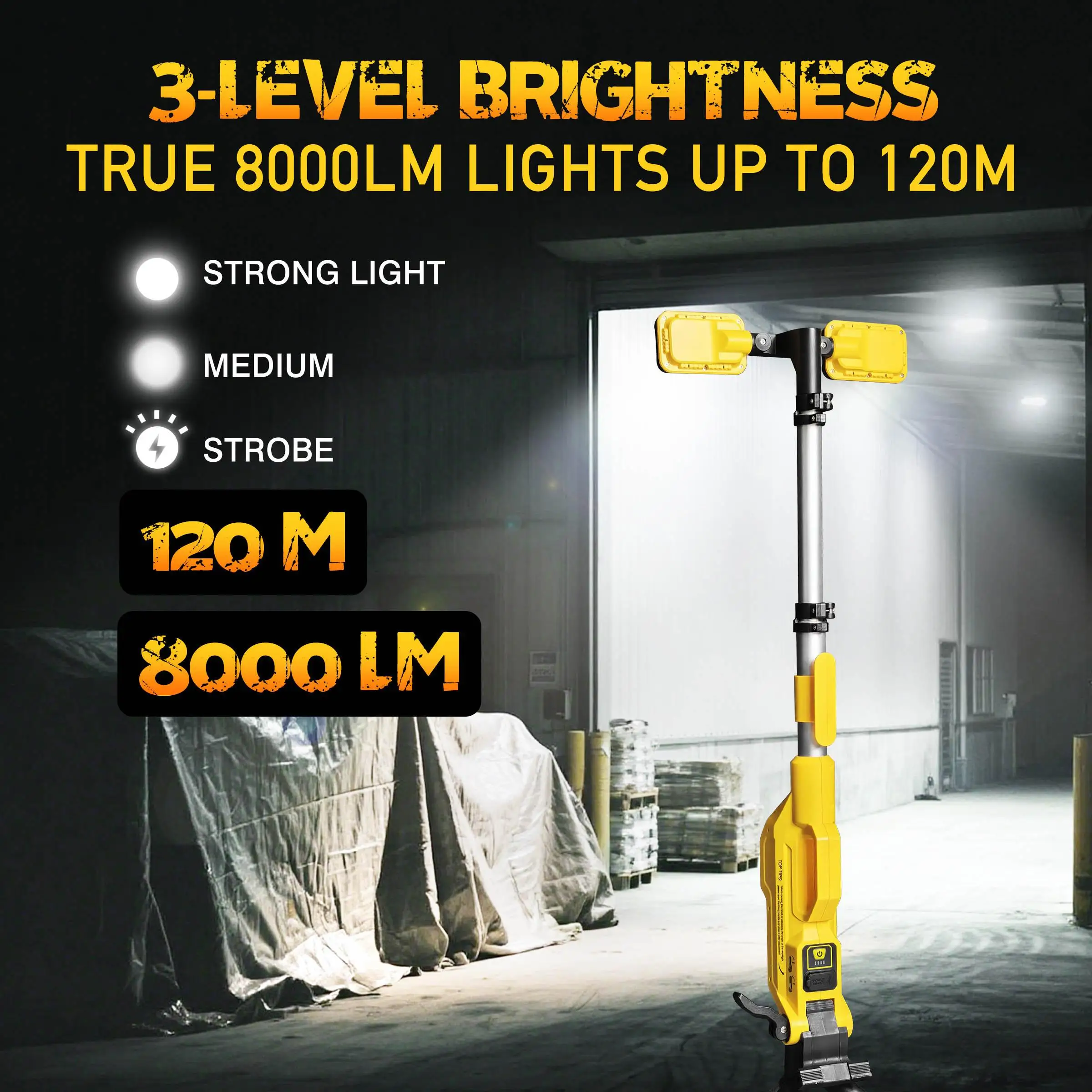 LED Work Light 80000LM Emergency Camping - Image 2