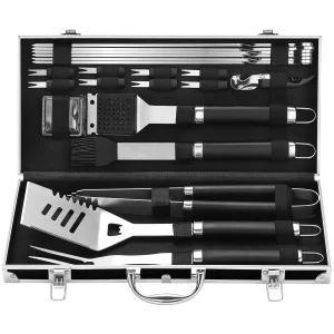 22PCS Stainless Steel BBQ Grill Tools Kit - Thumbnail Image 6