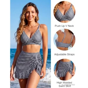 Blooming Jelly Women's High-Waisted Bikini Sets - Thumbnail Image 2